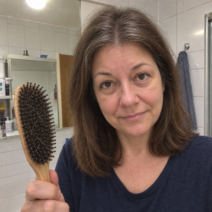 Nachher: Frau mit vollerem Haar
